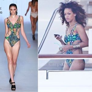 *MEGA RARE* FREE PEOPLE LOSA MAREE SWIMSUIT MONOKINI + COVERUP SHORTS NWT! S 🔥!